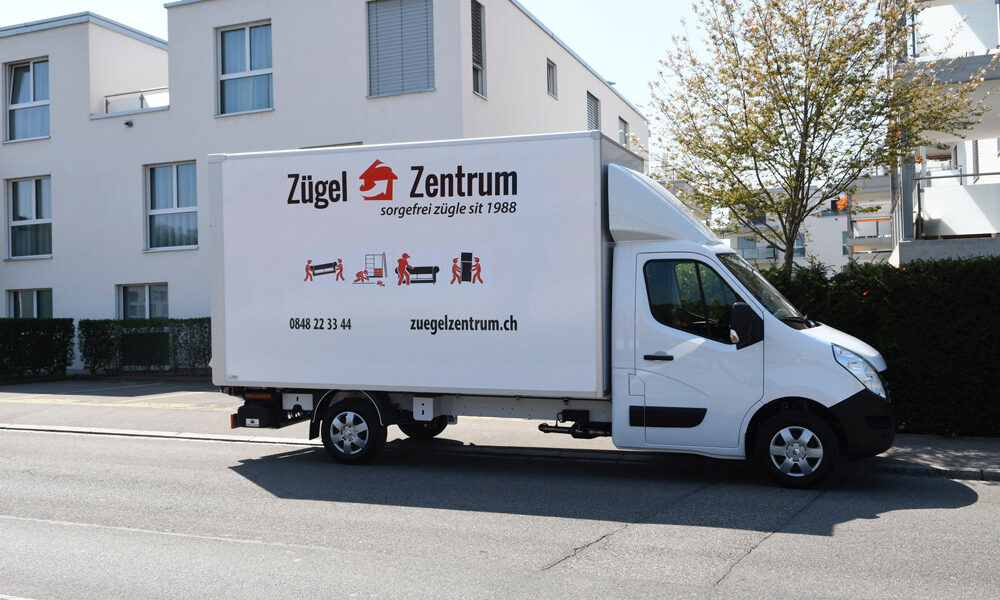 Zügelzentrum Umzugswagen im Einsatz